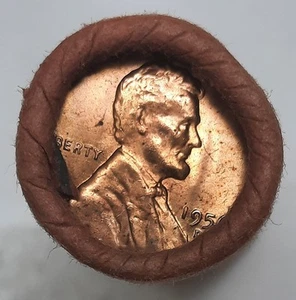 1956-D BU Wheat Cent Roll--Original Bank Wrapped--OBW! - Picture 1 of 3
