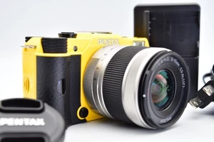 ⏯️[Near Mint] PENTAX Q7 Digital Camera Yellow 02 STANDARD ZOOM lens From Japan - Picture 1 of 21