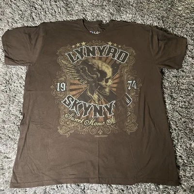 Camiseta Liquid Blue Lynyrd Skynyrd Para Hombre 2XL Marrón Sweet Home Alabama LEER*** Foto 1 de 4