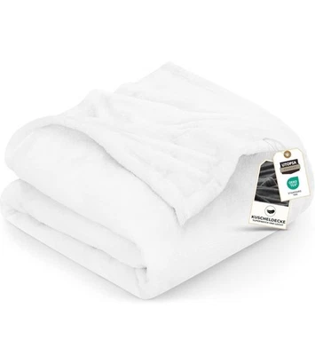 Manta de lana para ropa de cama Utopia tamaño queen manta de cama de lujo 90x90 Foto 1 de 4