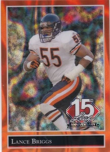 2025 Leaf National 15th Anniversary GOLD LEAF STARS  LANCE BRIGGS #3/4 MADE - Picture 1 of 2