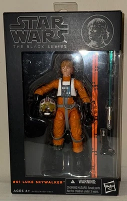Star Wars Black Series Orange Wave #01 X-Wing Pilot Luke Skywalker Hasbro 2013 - Image 1 of 4