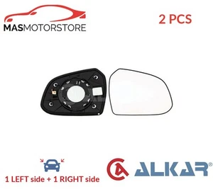 REAR VIEW MIRROR GLASS PAIR LHD ONLY ALKAR 6402688 2PCS A FOR HYUNDAI I10 II - Picture 1 of 5