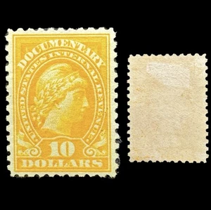 #R259 $10 Orange Liberty, US Revenue Series of 1928-29 MOG, Gum Disturbance. - Picture 1 of 3