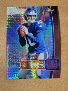 2012 Topps Finest Prism Refractor Eli Manning Karte #100 - Bild 1 von 3