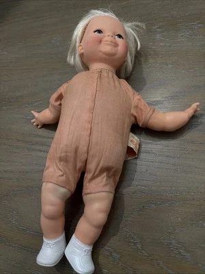 Vintage Ideal Toddler Thumbelina Pull String Works But Slowly Original 1969 - Image 1 of 4