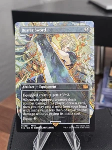Buster Sword FIN 0351 Final Fantasy Magic The Gathering MTG Borderless Non-foil - Picture 1 of 1