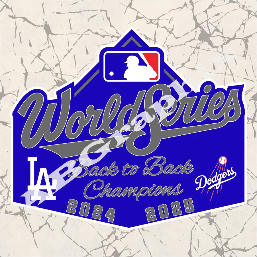 LA Dodgers World Series Champions Die-Cut Magnetic Decal - Image 1 of 1