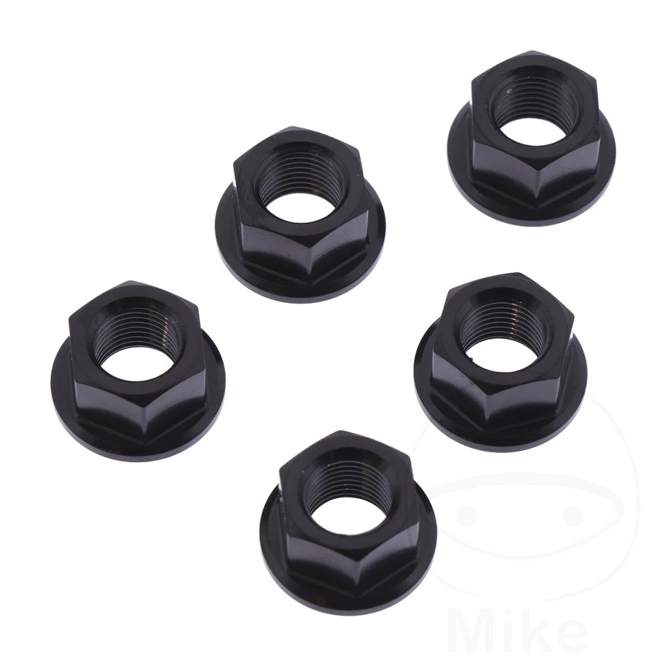 Kit de tuercas de piñón trasero M10X1,00 mm negro 5 piezas para Ducati Monster 796 2011-2012 Foto 1 de 1