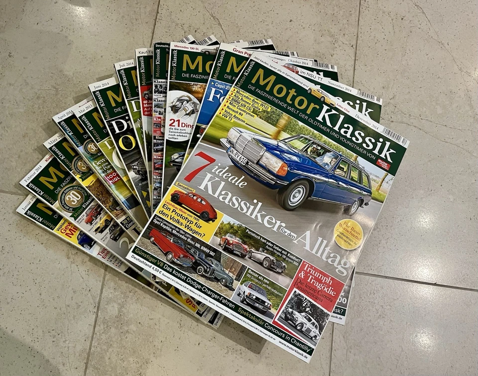 MOTOR KLASSIK Sammlung 12 Hefte  kompletter Jahrgang 2014 Bestzustand - Bild 1 von 1
