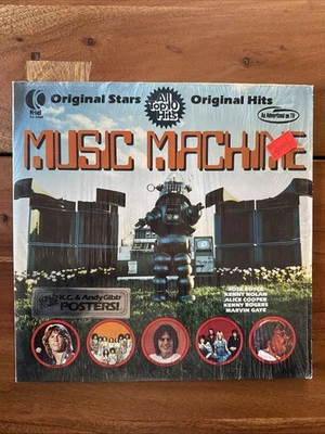 K-Tel 1977 Music Machine Original Hits Stars Vinyl LP Kiss ABBA Alice Cooper VG+ - Image 1 of 4