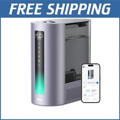 Quiet 6L Humidifier with Dual Aroma Pads and Smart Control for Large Rooms - Image 1 of 4