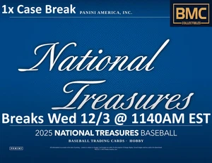 Branch Rickey 2025 Panini National Treasures Baseball 1x Case Break #5 - Picture 1 of 1