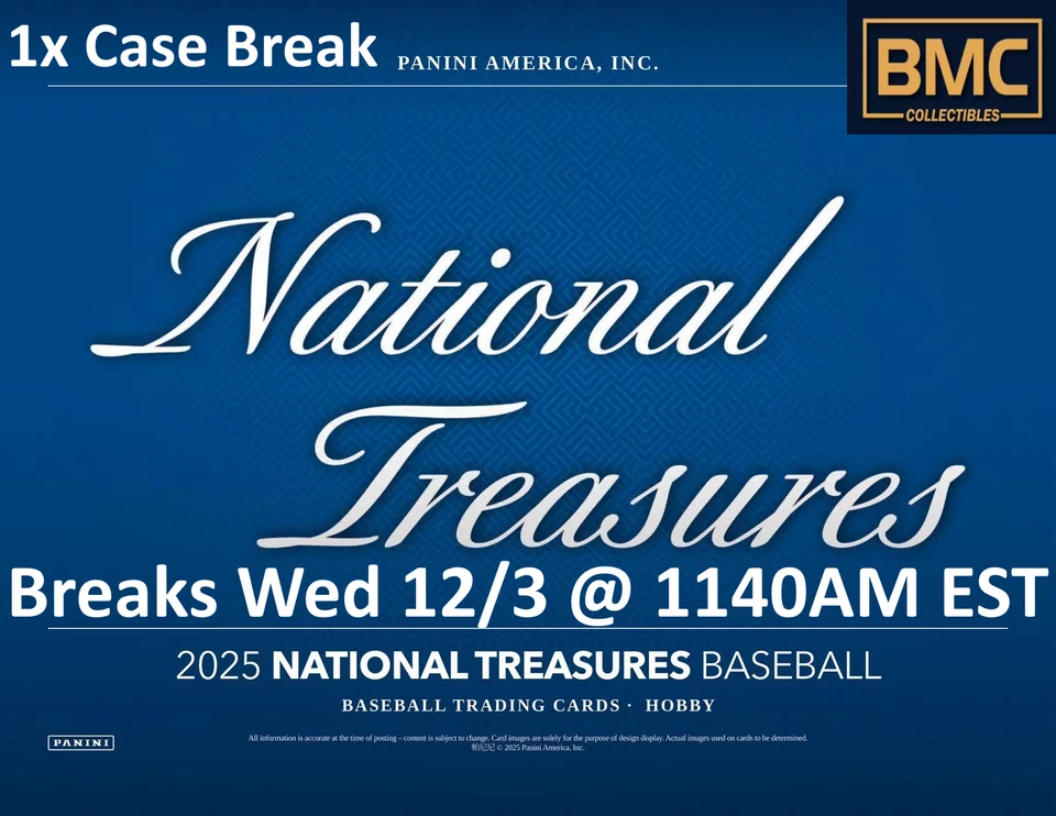 Branch Rickey 2025 Panini National Treasures Baseball 1x Case Break #5 - Image 1 of 1