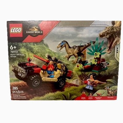 LEGO Jurassic World Rebirth 285pc (2025) RAPTOR OFF-ROAD ESCAPE Set #76972 - Image 1 of 2