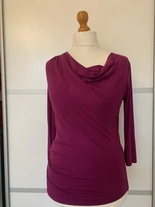 vivienne westwood deep pink top slash neck 3/4 sleeves Medium VGC - Picture 1 of 6