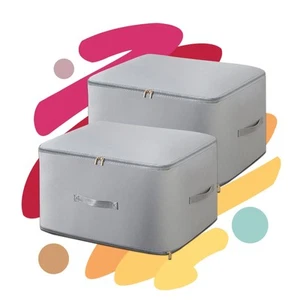 2pcs GreyXLarge Capacity Ultra Space Saving Self Compression Organizer Clothing - Picture 1 of 6