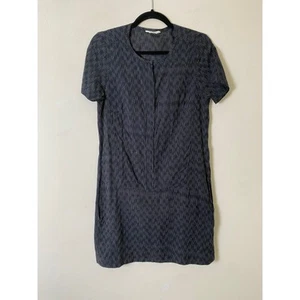 Toast Dress Size S Navy Stripe Pattern Tunic Style Pockets - Picture 1 of 9