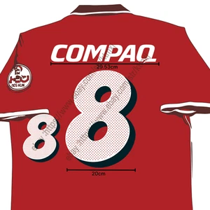 2001 Urawa Reds Home Name Set #8 Heat Transfer Patch | J.League Fan Made Soccer - Bild 1 von 2