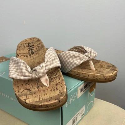 Сандалии-шлепанцы Lifestride Happy новые в коробке размер 10 ШИРИНА - Изображение 1 из 4