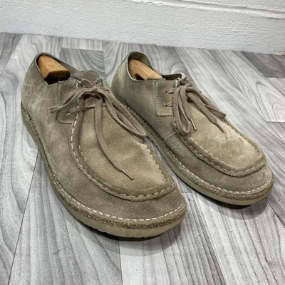 Birkenstock Pasadena III Zapatos de Gamuza Cuero para Hombres EU 46 / US 13 Marrón Con Cordones Foto 1 de 4