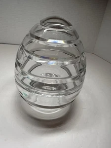 Riedel Kristall Deckel Ei Form Bonboniere Glas - Bild 1 von 3