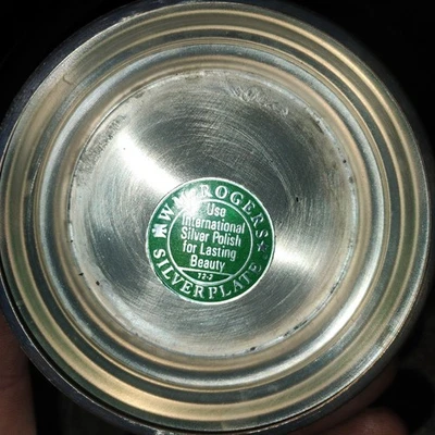 Vintage WM Rogers Bowl Plato de Plata Antiguo Vintage Pulido Para Belleza Duradera Foto 1 de 4