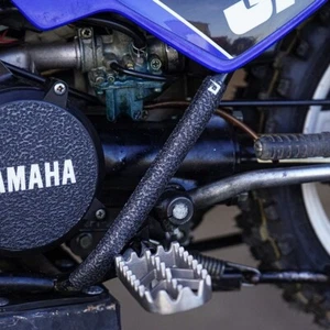 Black Frame Guards 1983-2025 Yamaha PW50 Grip Tape Protectors PW 50 Zinger - Bild 1 von 3