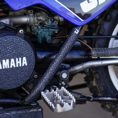 Black Frame Guards 1983-2025 Yamaha PW50 Grip Tape Protectors PW 50 Zinger - Image 1 of 3