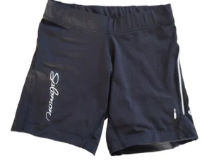 Salomon Women Trail 3 Actilite Black Hiking Shorts Sz Small Compression - Picture 1 of 7