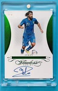 2015 Panini Flawless Soccer Signatures Emerald Andrea Pirlo automático 5/5 - Imagen 1 de 2