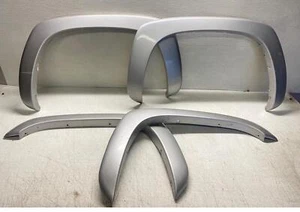 2006 Sierra 1500 Fender Flare Moldings Front Rear Set of 4 Silver Birch 59U OEM - Picture 1 of 15