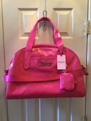 НОВАЯ сумка Juicy Couture Semi Charmed Dome Weekender розовая вспышка искусственная кожа - Изображение 1 из 4