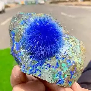 Natural Raw Dandelion Zeolite Cluster Titanium Geode Quartz Crystal Specimens - Picture 1 of 4