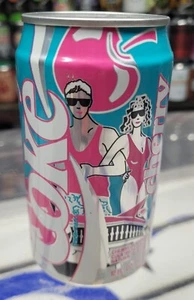 Cherry Coke 1989 lata de 12 oz Coca Cola Daytona Beach Florida - Imagen 1 de 5