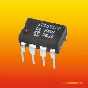 12C671/P MICROCHIP INTEGRATED CIRCUIT CMOS PDIP8 - Picture 1 of 2