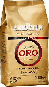 Lavazza, Qualità Oro, 1 Kg, Coffee Beans, Ideal for Bean to Cup Machine and a Fi - Picture 1 of 8