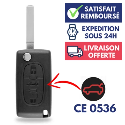 Boitier de Telecommande Coque Plip pour Clef CITROEN C4 Picasso Jumpy Jumper - Image 1 of 4