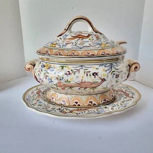 Juego de 4 piezas de cerámica vintage Holu Portugal grande puré pintado a mano - Imagen 1 de 9