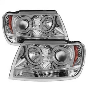 Spyder Auto Projector Headlights, LED Halo, Chrome Part # 5011152 - Picture 1 of 14