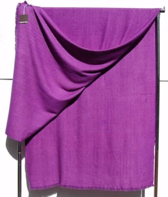Nuevo con etiquetas Mantón Eskandar FUCSIA 95 % Cachemira 5 % Seda Tejido a Mano 88" x 34" O/S $1895 Foto 1 de 3