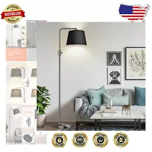 1000 Lumens Arc Floor Lamp - Adjustable Height & Dimmable in Brushed Nickel - Picture 1 of 9