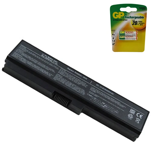 Powerwarehouse Toshiba PA3817U-1BRS Laptop Battery - 6 Cell Free AAA Battery - Image 1 of 1