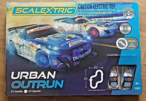 RARE SCALEXTRIC C1379 Urban Outrun 2 Car Race Set NEW - Picture 1 of 5