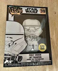 Funko Pop! Pin Star Wars First Order Jet Trooper Enamel Pin #39 - NEW - Picture 1 of 2