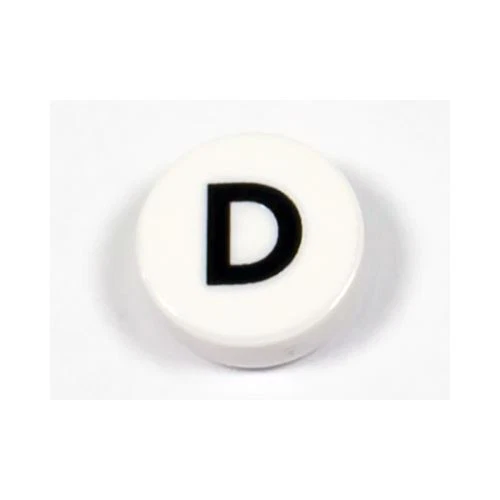 LEGO Stadt Zubehör Alphabet Großbuchstabe Buchstabe “D” Stein Rund 1 x 1 (S) - Bild 1 von 1