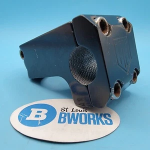 Haro Threadless BMX Stem 1 1/8" Front Load 4 Bolt 22.2mm Clamp Black Alloy b17 - Picture 1 of 8