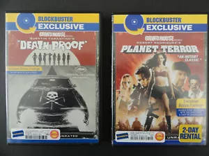 PLANET TERROR & DEATH PROOF BLOCKBUSTER VIDEO EXCLUSIVE DVDS 2007 - GRINDHOUSE - Picture 1 of 6