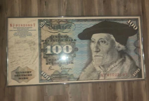 Unusual Germany Federal Rep. - 100 Mark 1980 * Poster Size Signed - Picture 1 of 8