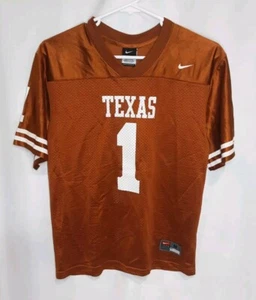 Nike Texas Longhorns #1 Football Jersey Youth Size Medium (12-14) - L5 - Picture 1 of 4